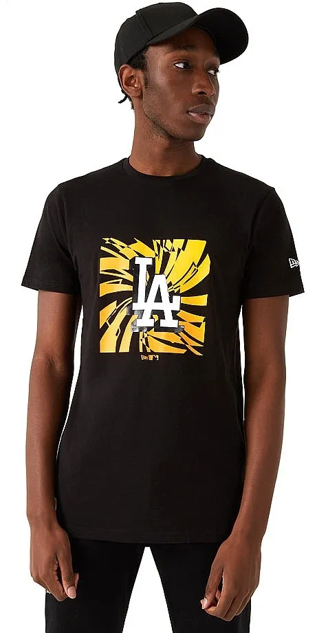 T-Shirt New Era Box Graphic MLB Los Angeles Dodgers - Black - men´s