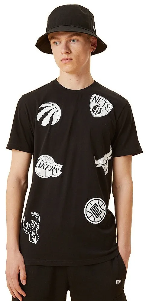 T-Shirt New Era Multi Team NBA - Black - men´s