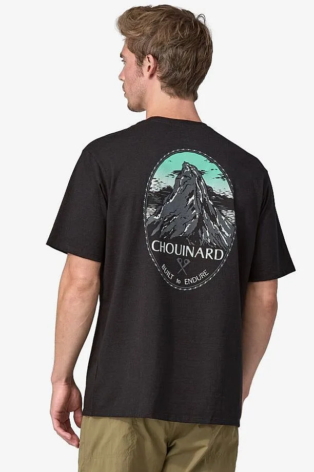 T-Shirt Patagonia Chouinard Crest Responsibili Pocket - Ink Black - men´s