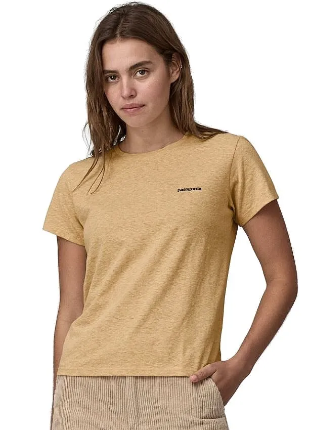 T-Shirt Patagonia P-6 Logo Responsibili - Beeswax Tan - women´s