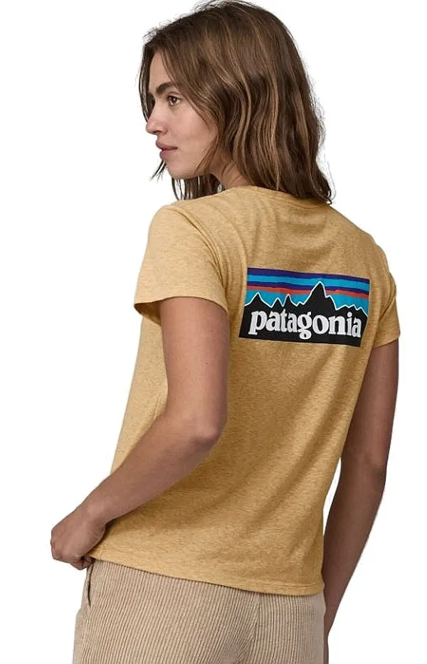 T-Shirt Patagonia P-6 Logo Responsibili - Beeswax Tan - women´s