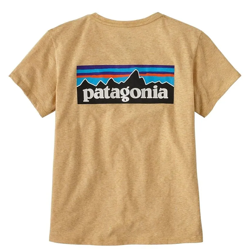 T-Shirt Patagonia P-6 Logo Responsibili - Beeswax Tan - women´s