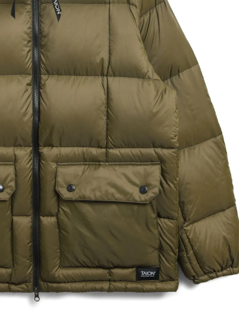 Taion Mountain Packable Down Jacket Olive