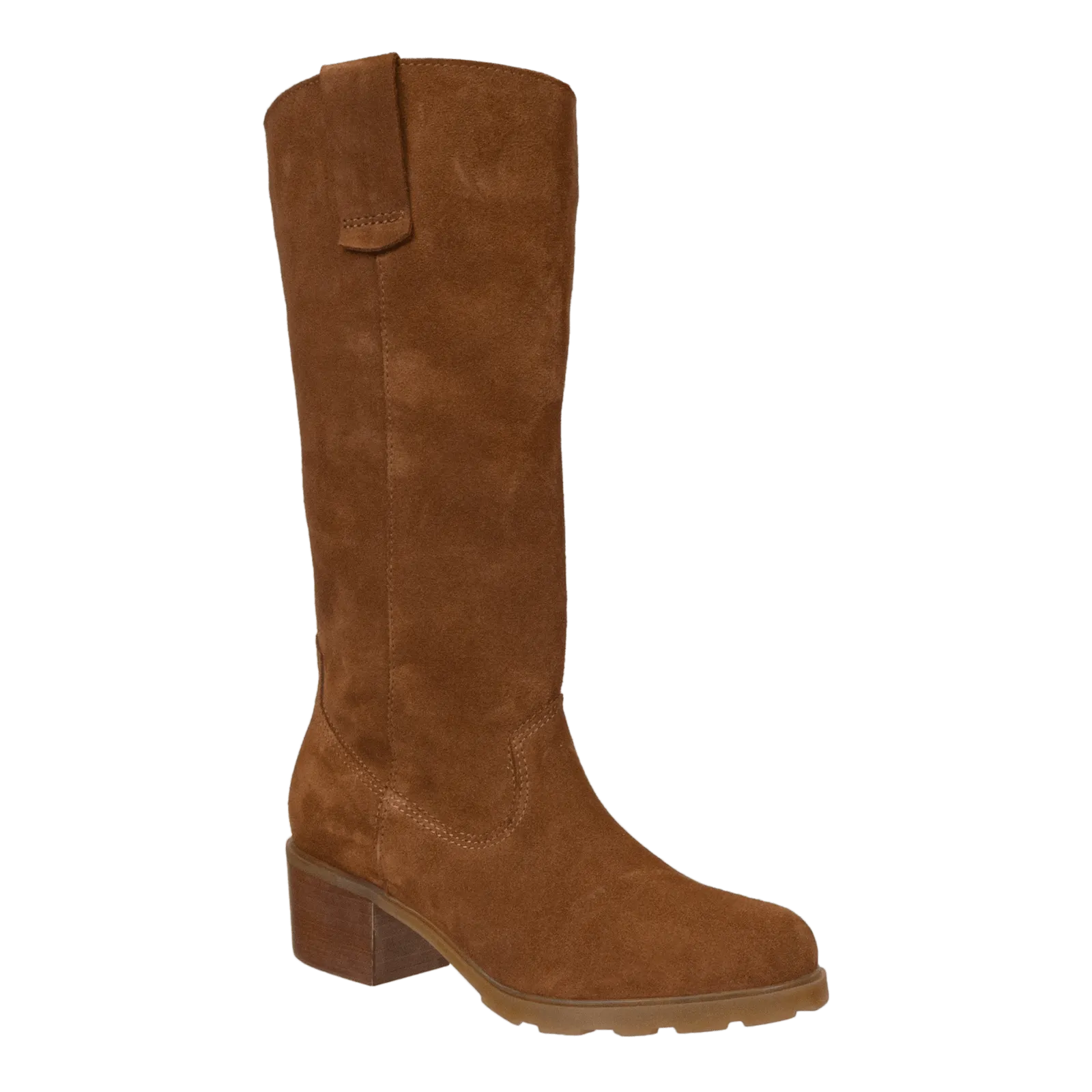 TALLOW in CAMEL Heeled Mid Shaft Boots