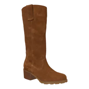 TALLOW in CAMEL Heeled Mid Shaft Boots