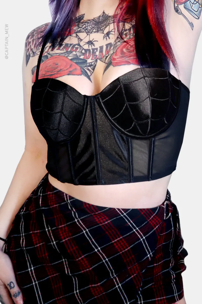 The Black Widow Corset Top