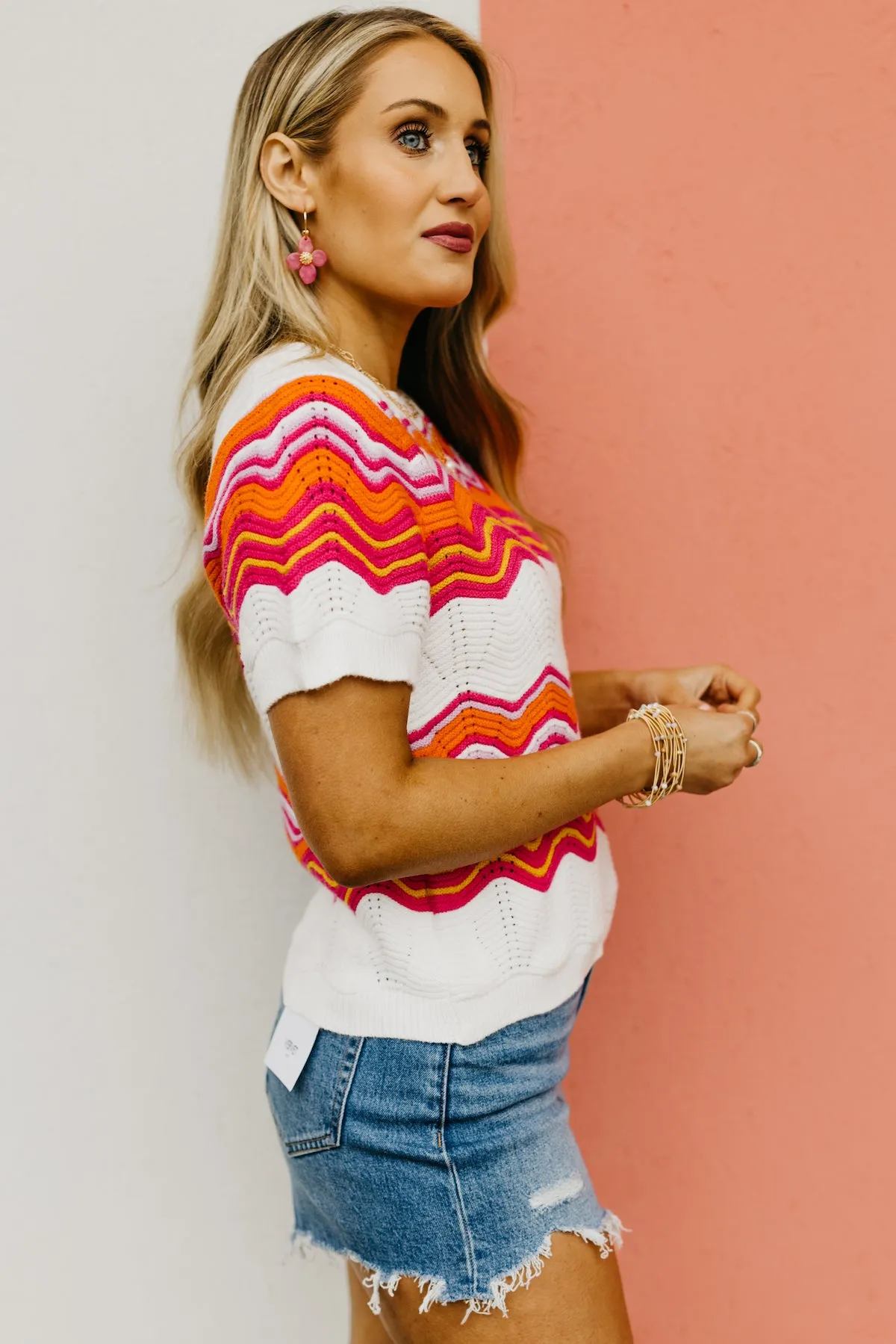 The Quinton Chevron Sweater Top