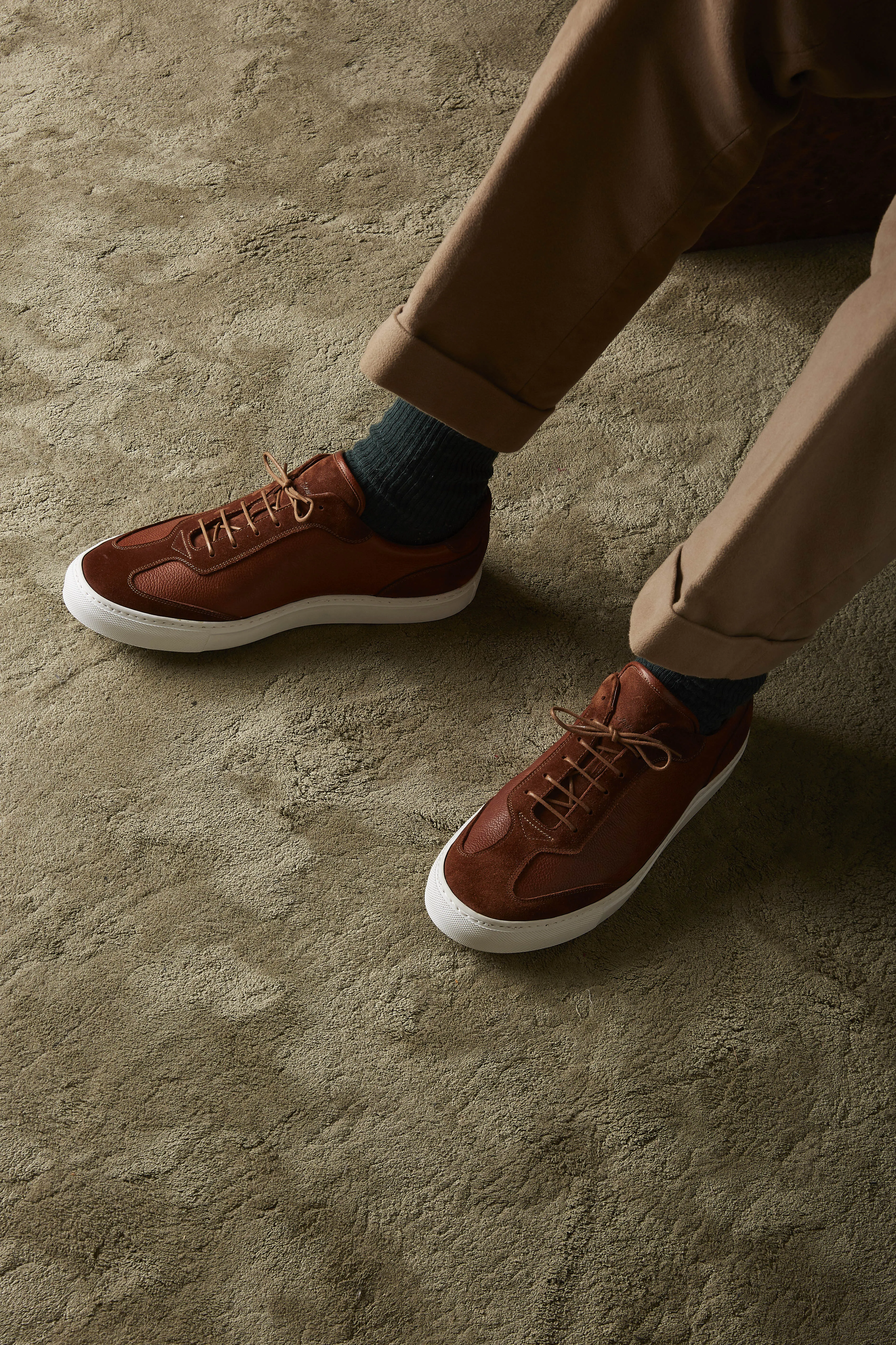 The Raf Sneaker in Tobacco Leather