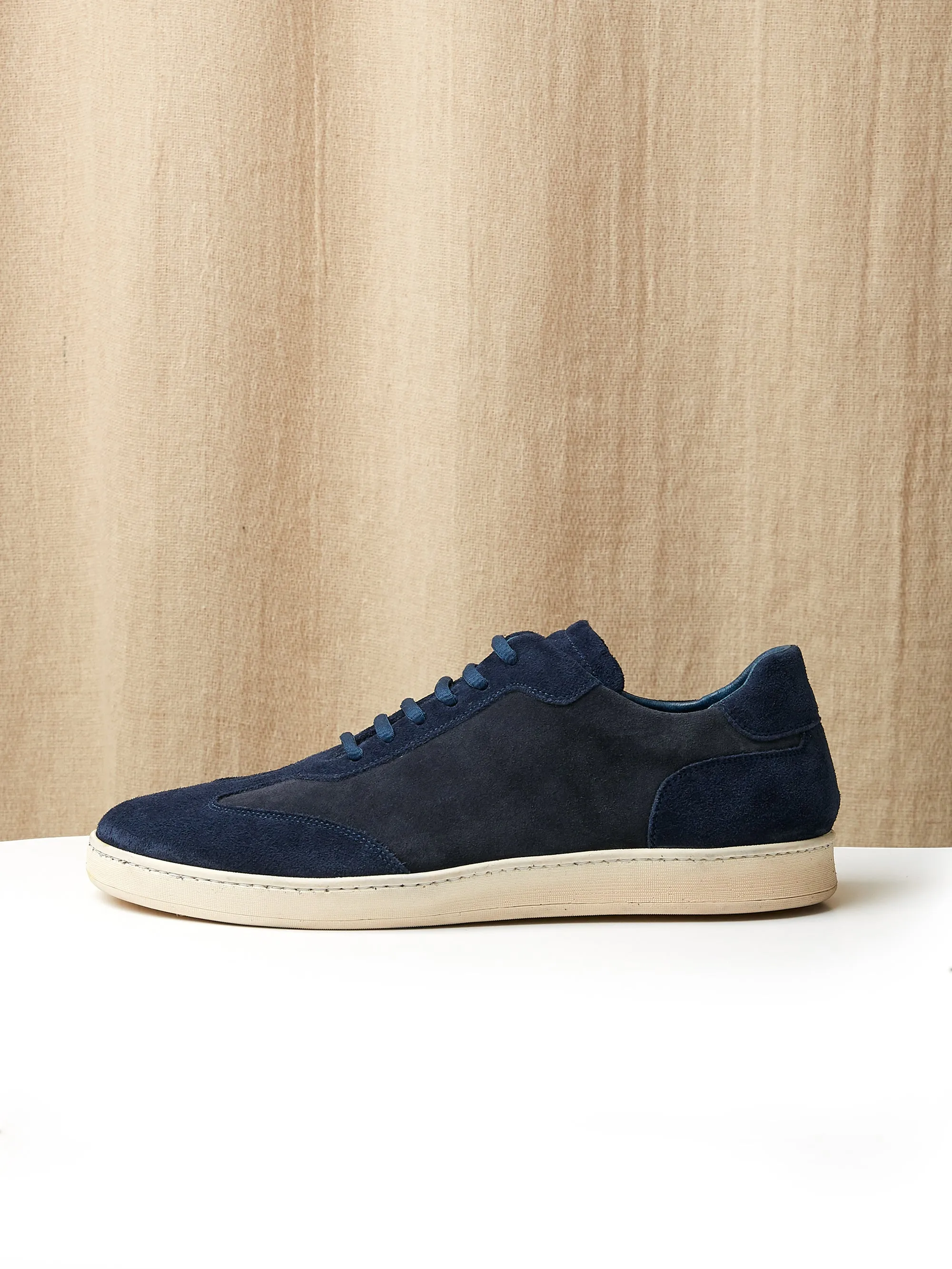 The Raf Sneaker in Two Tone Midnight & Navy Suede