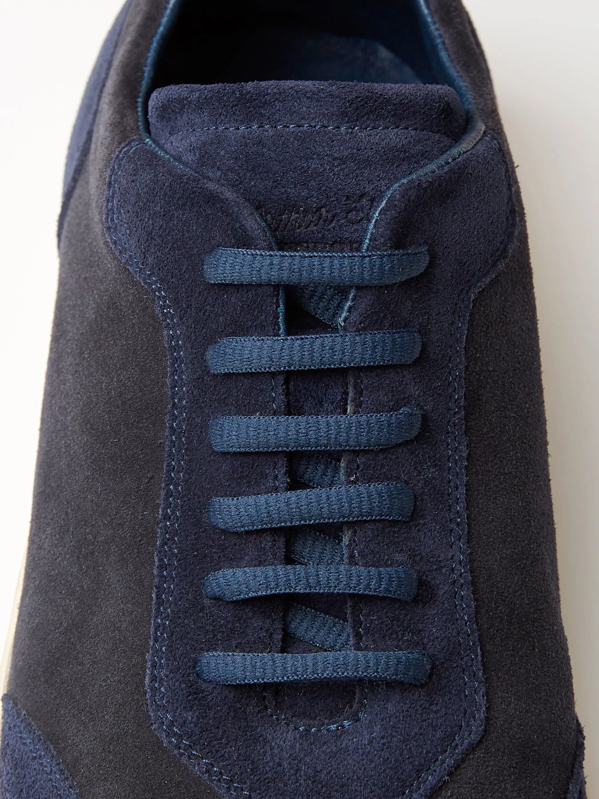 The Raf Sneaker in Two Tone Midnight & Navy Suede