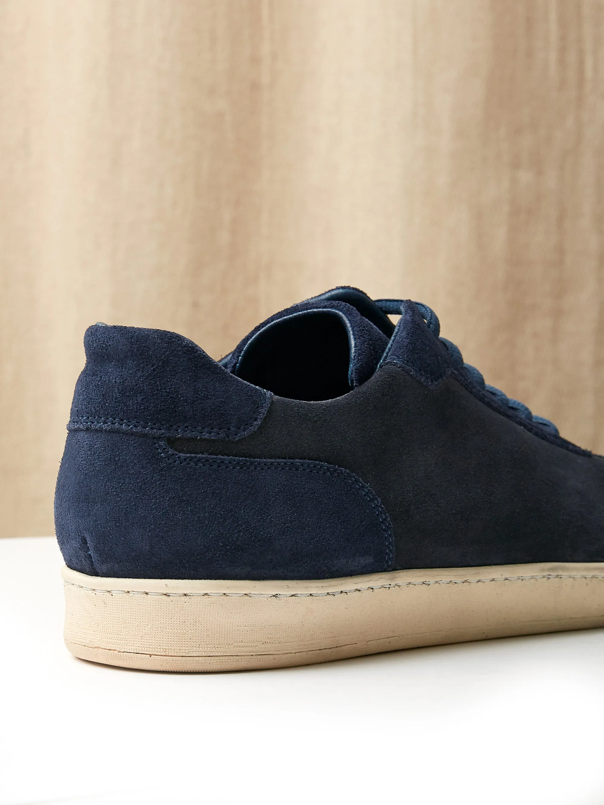 The Raf Sneaker in Two Tone Midnight & Navy Suede