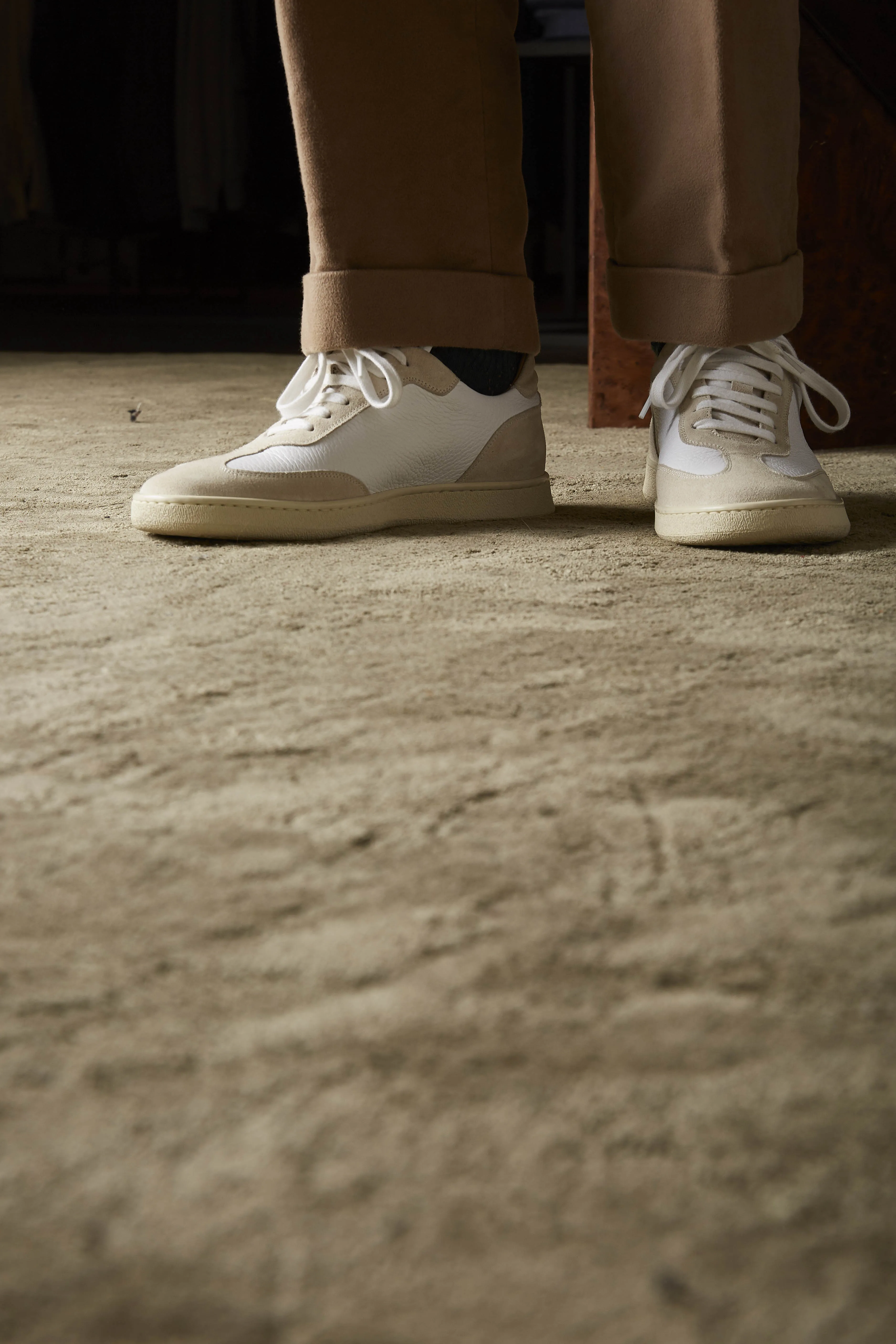 The Raf Sneaker in White Leather