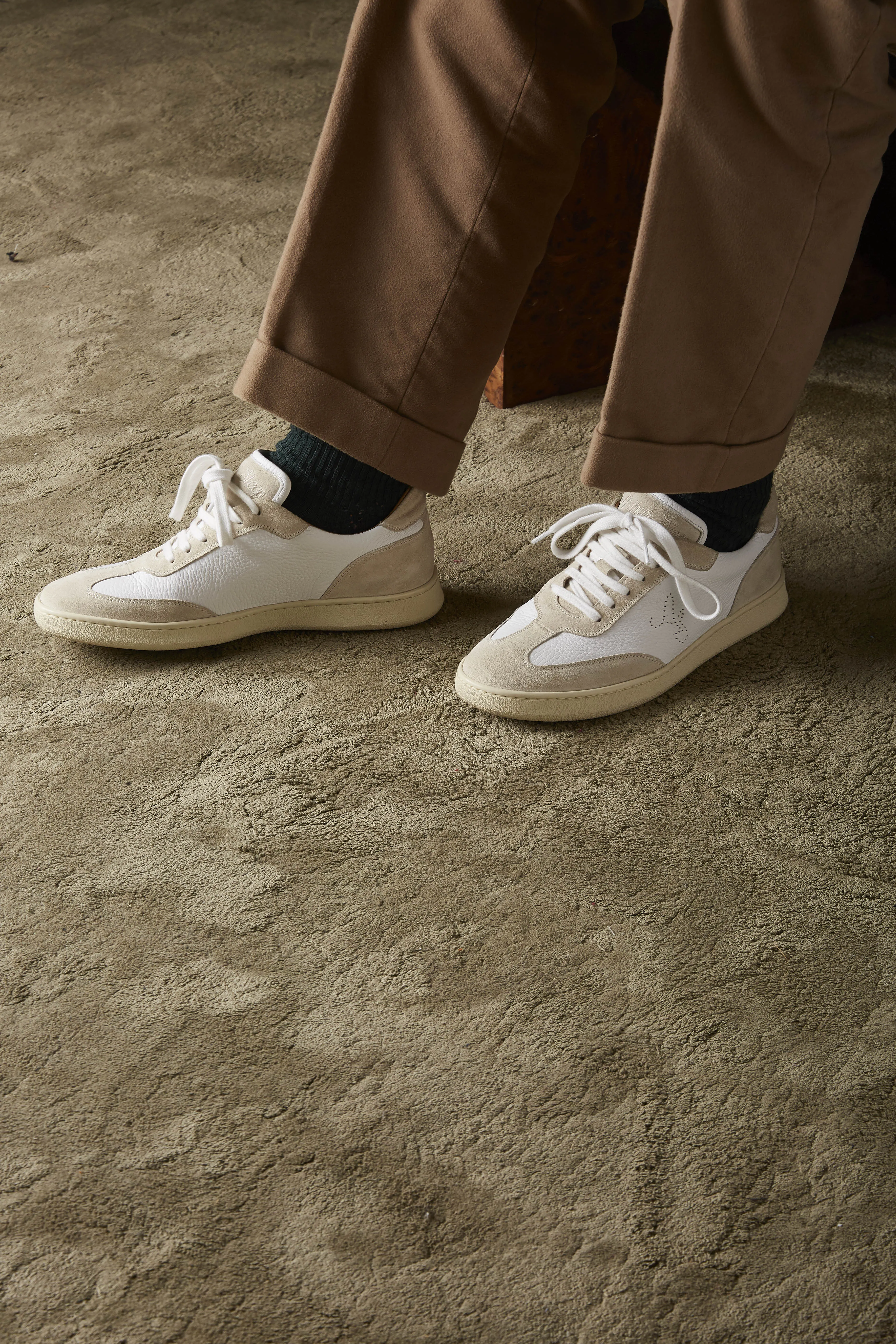 The Raf Sneaker in White Leather