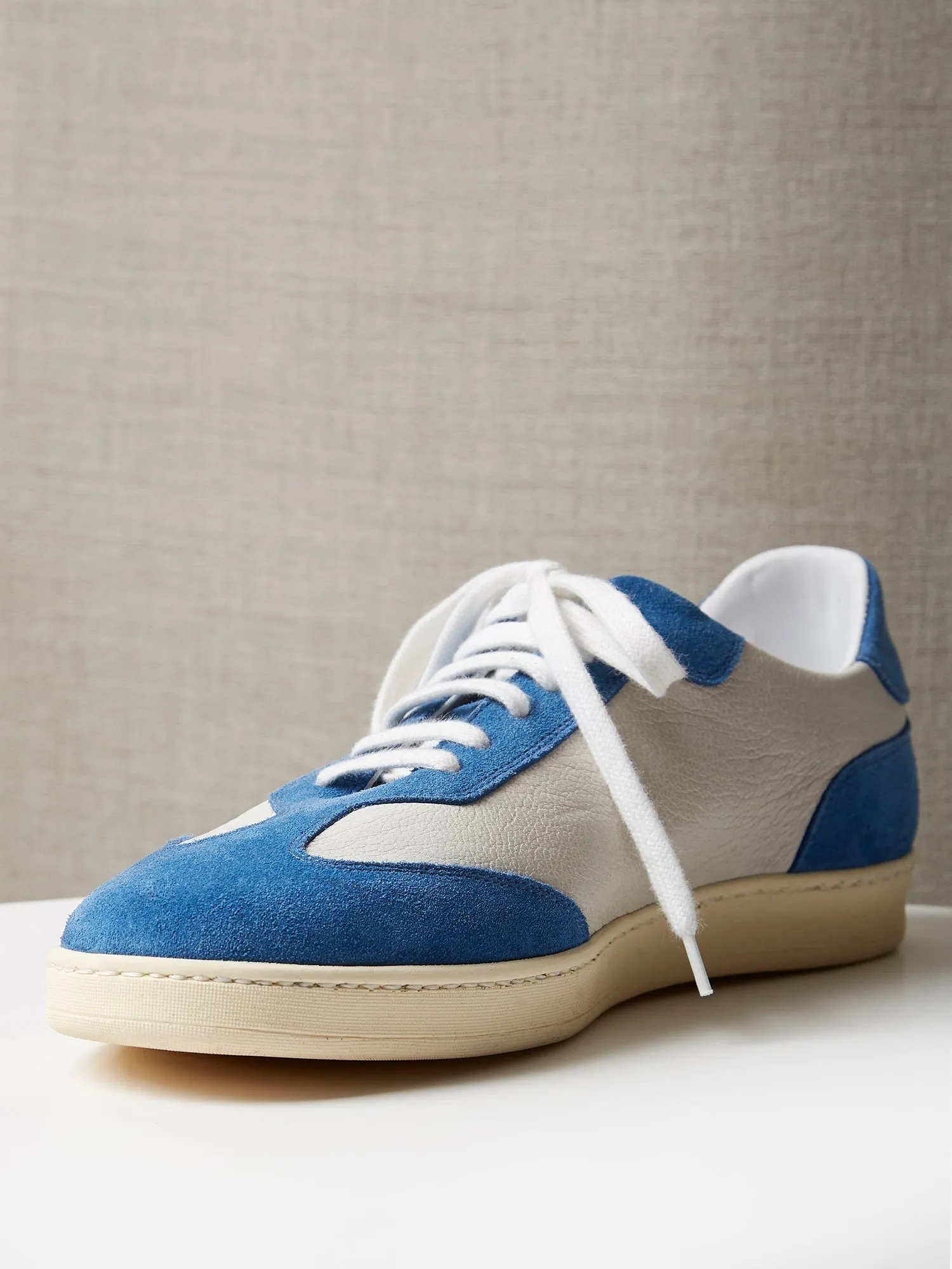 The Raf Sneaker with Blue Suede