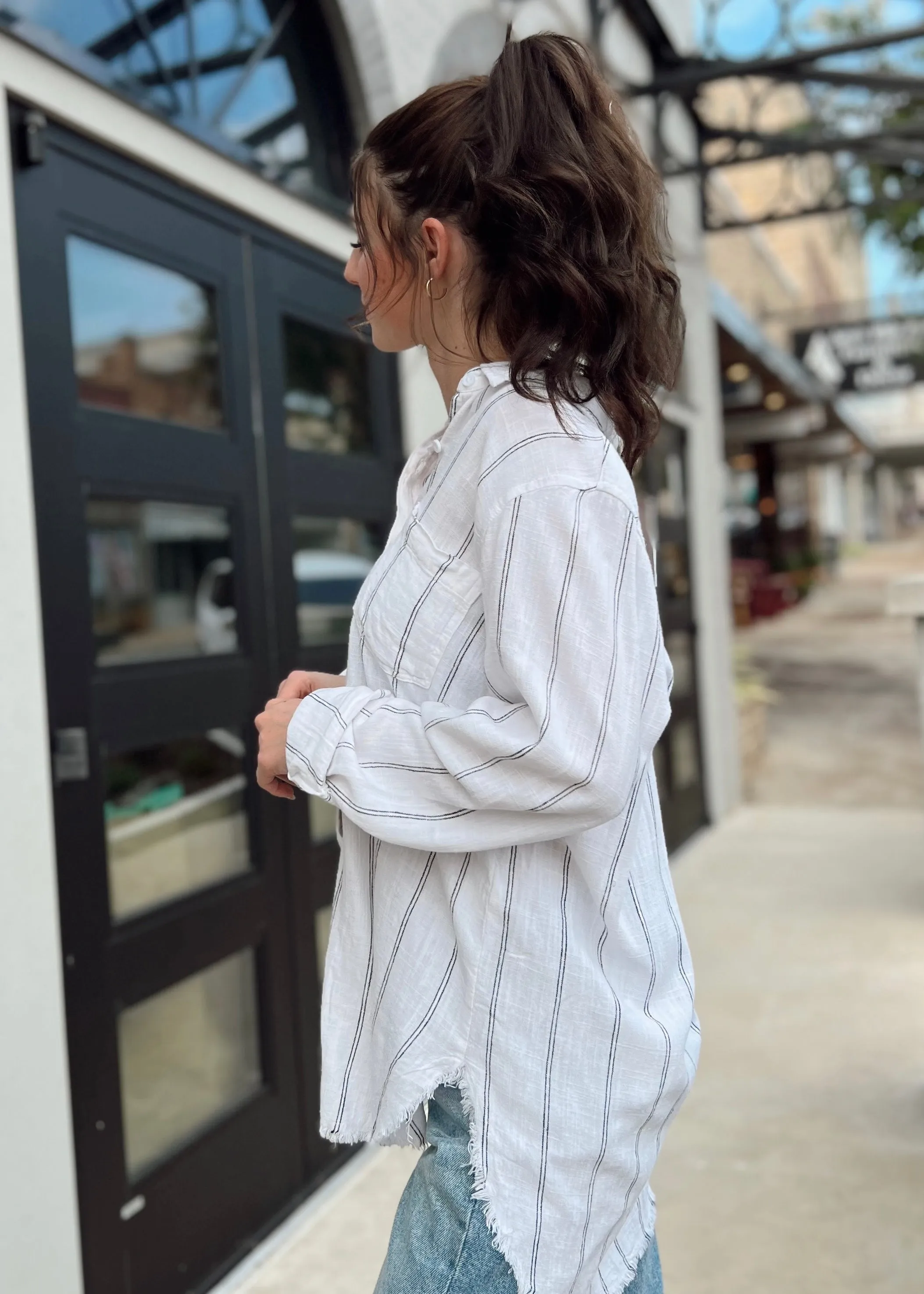 Thread & Supply Day Drifter Tunic | Double Pinstripe