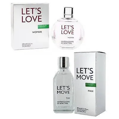 United Colors of Benetton EDT Perfume Combo of Let's Love Women & Let's Move Men (100 ml x 2)