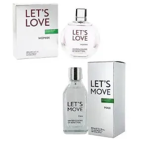 United Colors of Benetton EDT Perfume Combo of Let's Love Women & Let's Move Men (100 ml x 2)