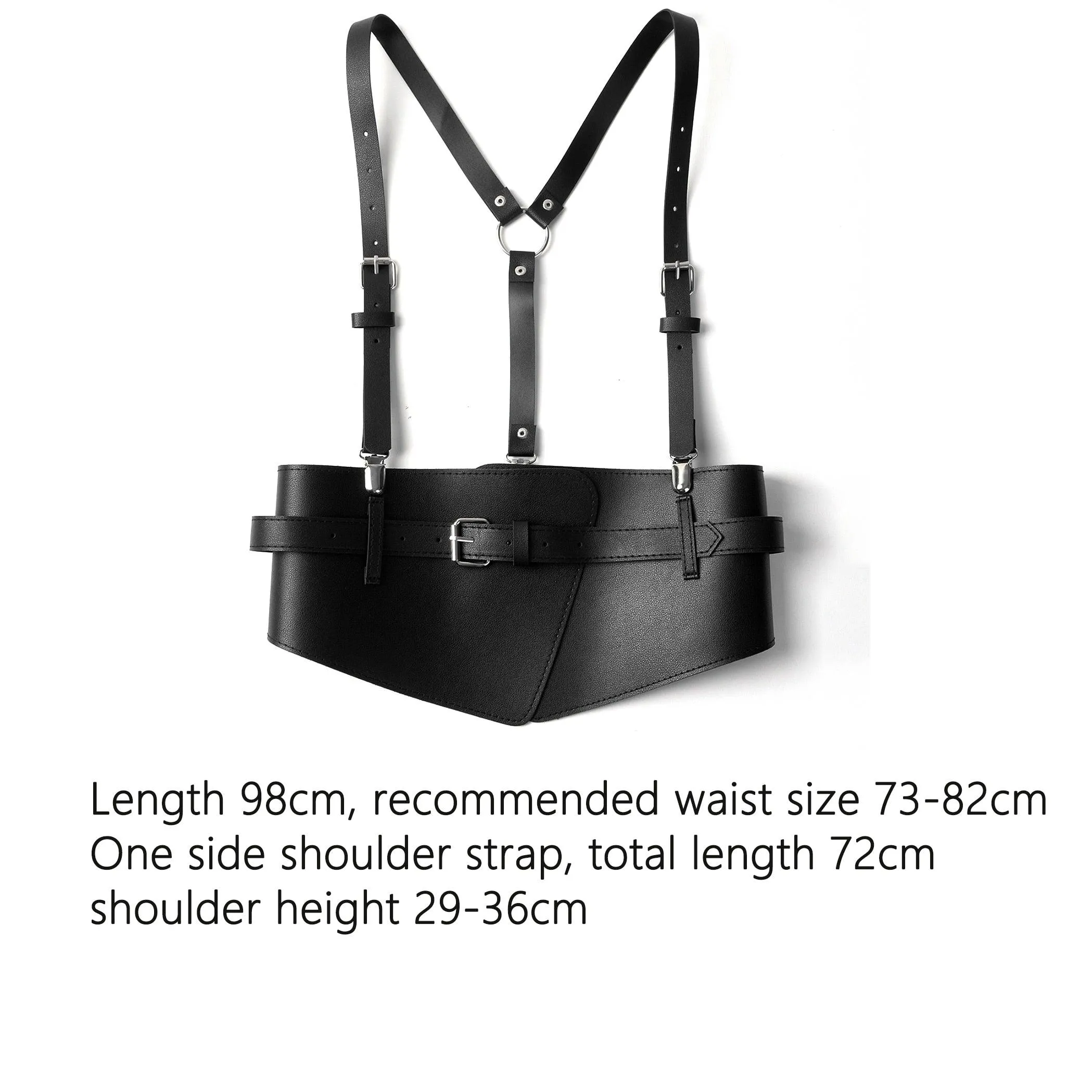 Upgrade Your Gothic Wardrobe with Our Strap Shoulder Belts for Lady Waistband Suspender Decorative Skirt Goth