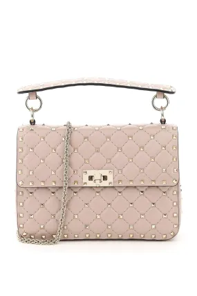 Valentino Garavani Rockstud Foldover Top Shoulder Bag