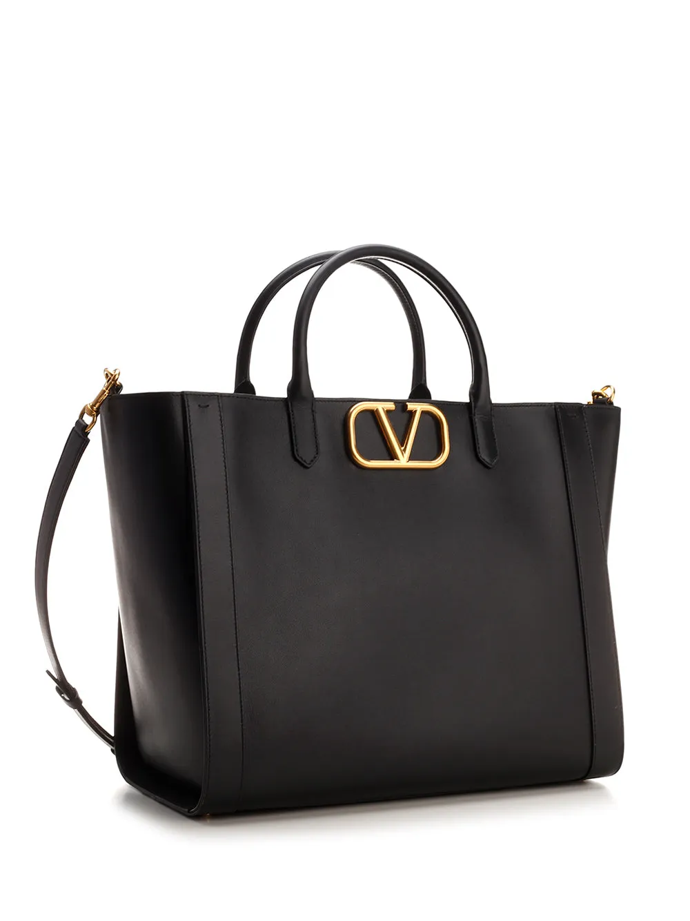 Valentino VLogo Plaque Large Tote Bag