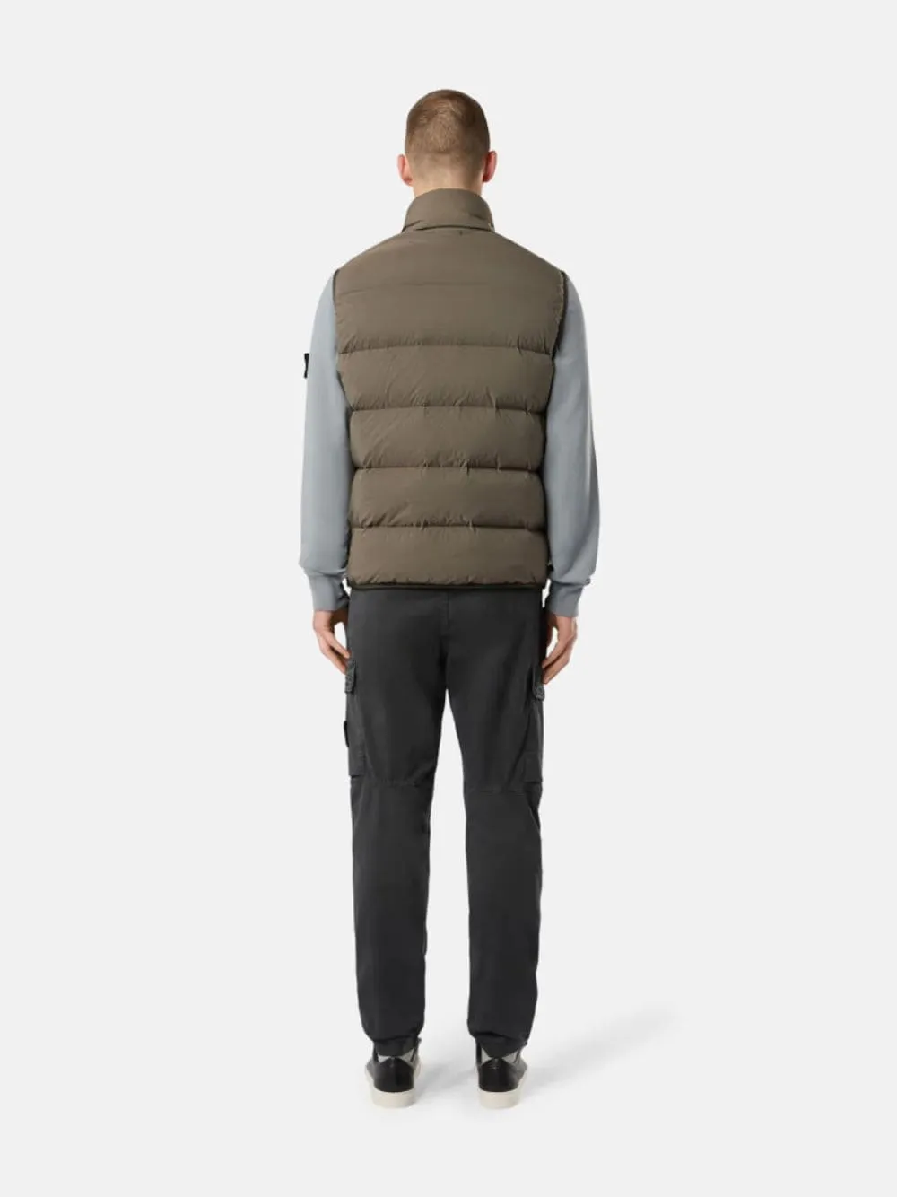 Walnut Brown Down Zip Vest