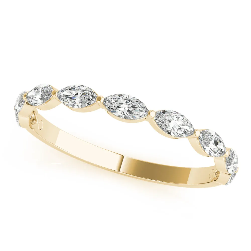 Women's 0.75 CTW East-West Marquise Lab Diamond Band