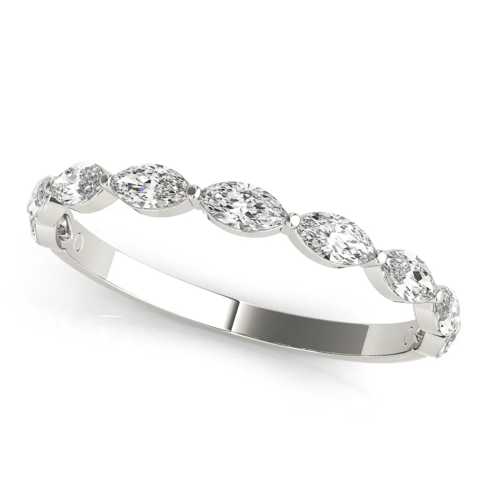 Women's 0.75 CTW East-West Marquise Lab Diamond Band