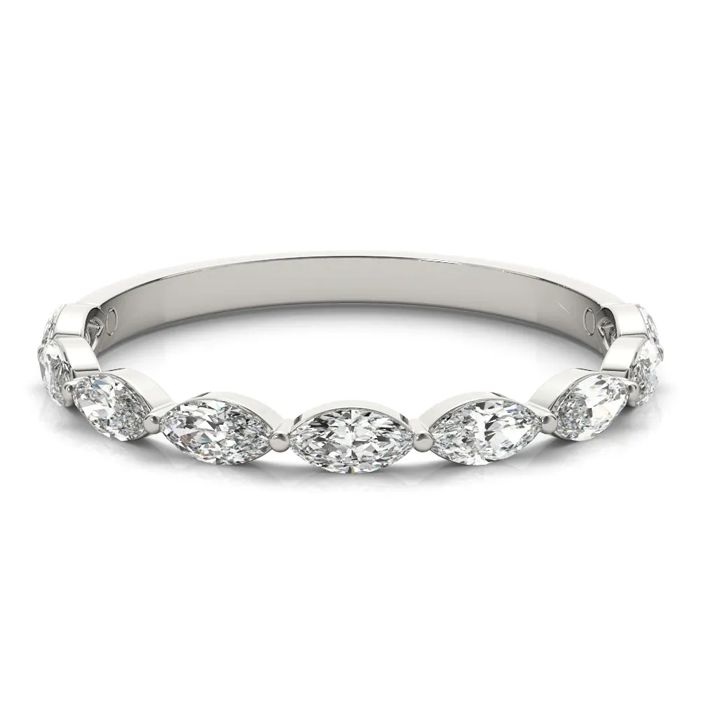 Women's 0.75 CTW East-West Marquise Lab Diamond Band