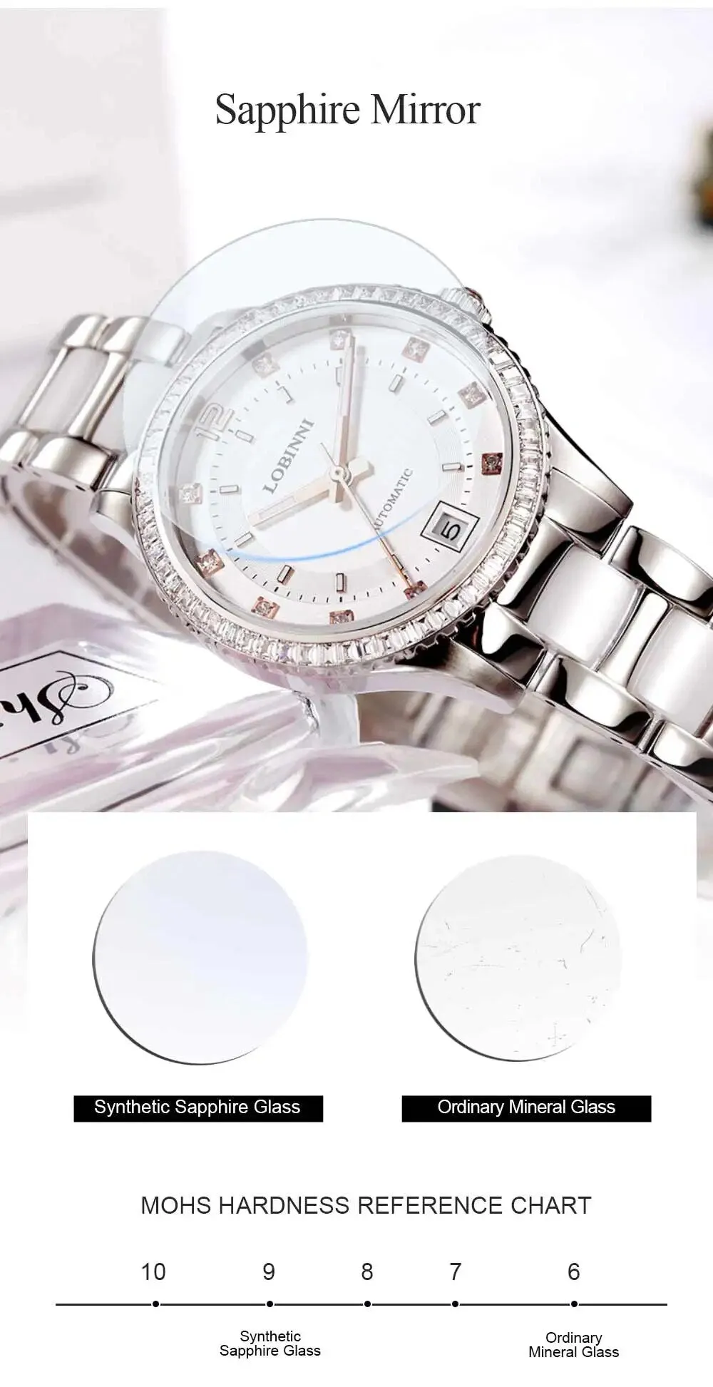 Women's Luxury Casual Mechanical Movement Stainless Steel Watch