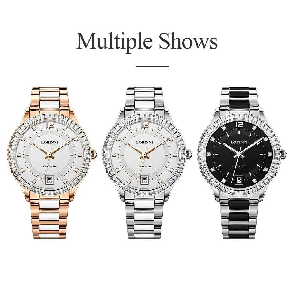 Women's Luxury Casual Mechanical Movement Stainless Steel Watch