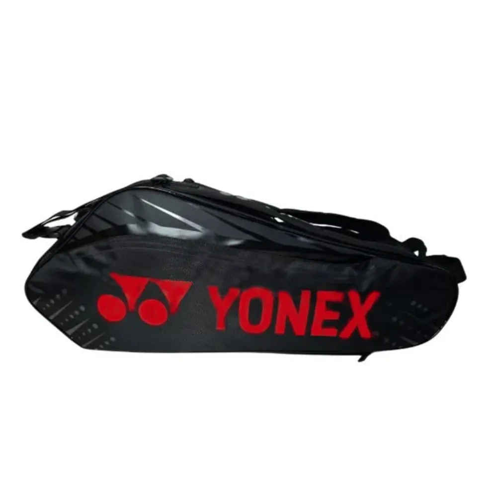 YONEX 2226 Black Edition Badminton Kit Bag (Black/Warm Red)