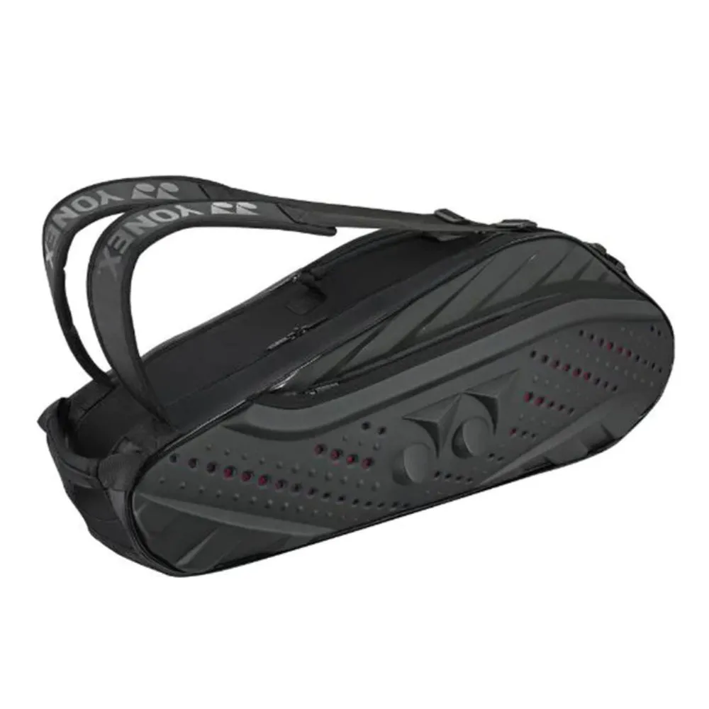 YONEX 2226 Black Edition Badminton Kit Bag (Black/Warm Red)